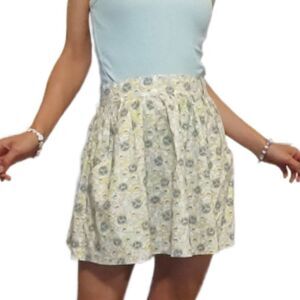 Anthropologie floral mini skirt XS